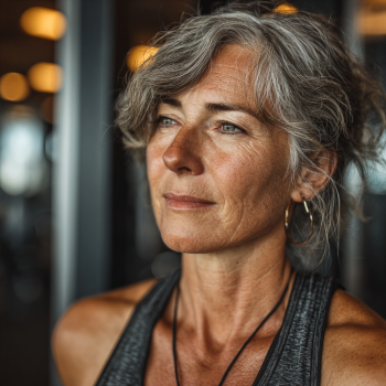 Група възрастни хора упражняват йога на открито